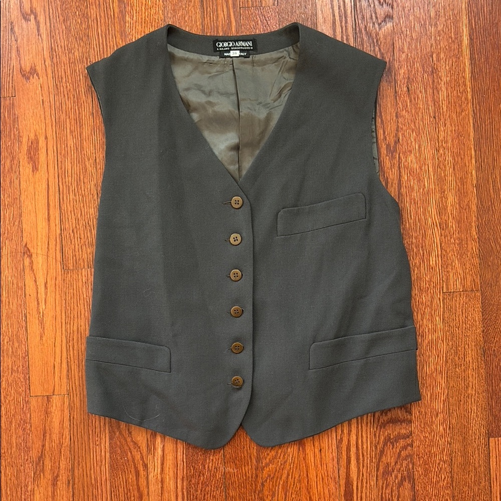 Giorgio Armani Grey Vest Size IT38 S/M
